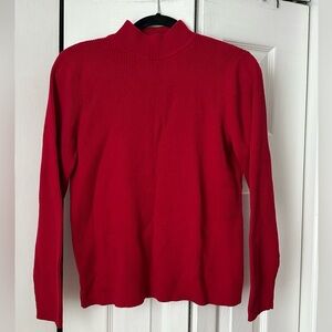 Karen Scott Vibrant Red Turtleneck Sweater
